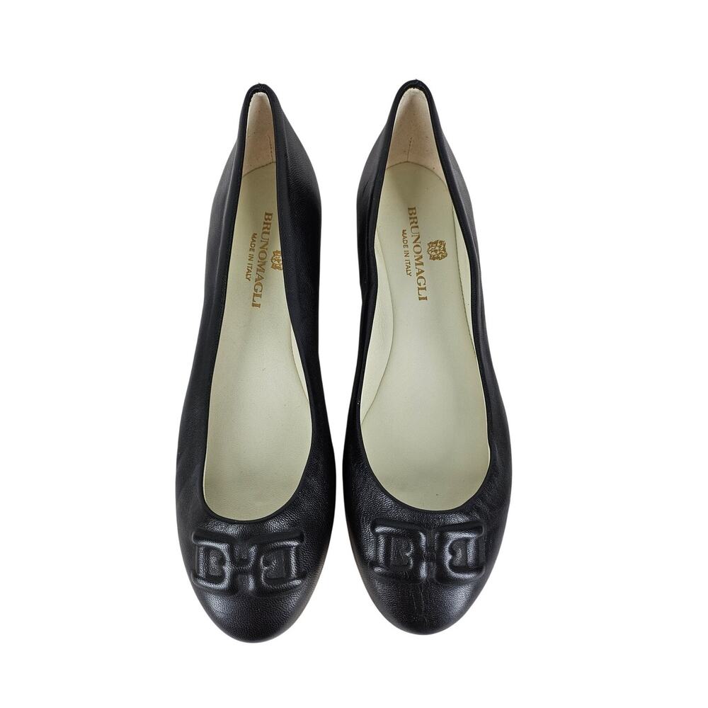 BRUNO MAGLI BIBI BLACK FLATS – WOMEN’S SIZE 6 (EU 36) – ELEGANT & COMFORTABLE